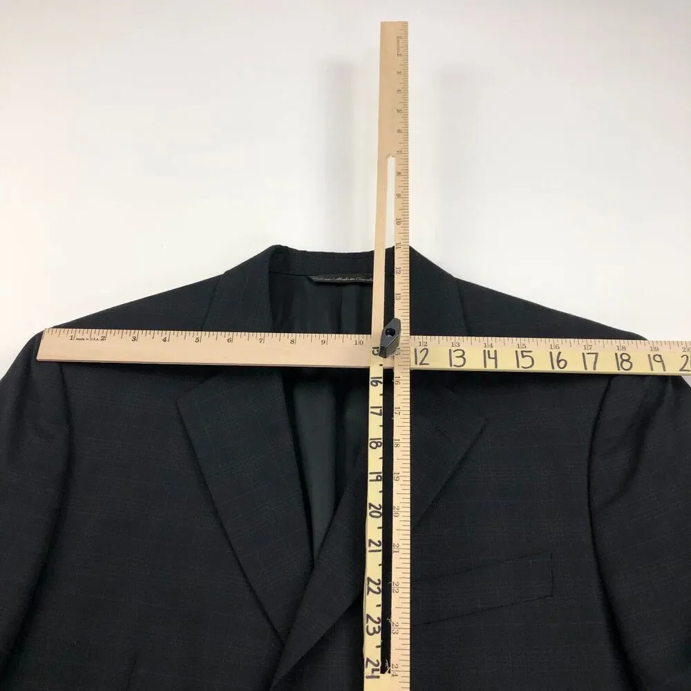 Jack Victor Montreal MINT 42R 100% Wool Three Button Suit Sport Coat Jacket